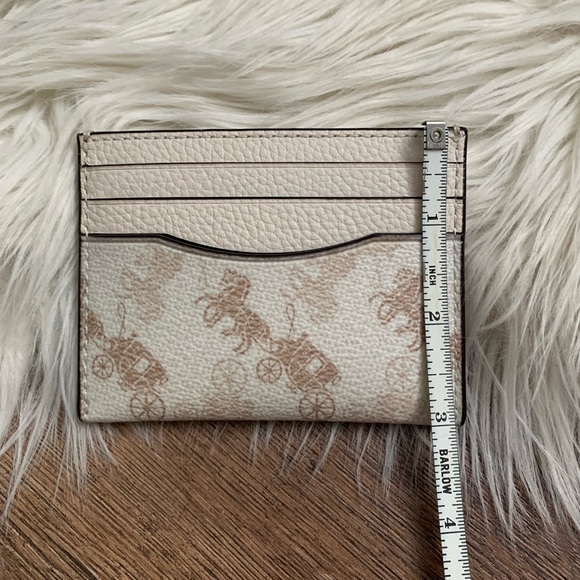 Coach Slim Card Case With Horse And Carriage Print - Picture 7 of 10